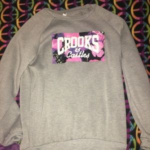 Crooks & Castles grey pull over